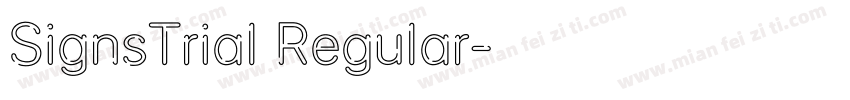 SignsTrial Regular字体转换